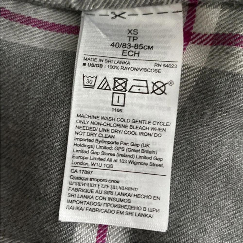 NWOT Banana Republic Dillion Classic Fit Flannel Shirt XS - Picture 11 of 11